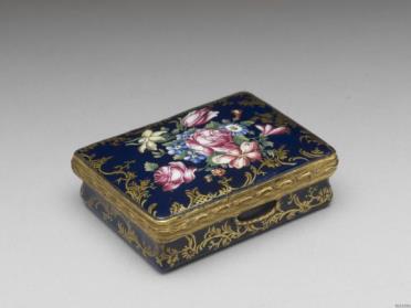 图片[2]-Copper-body Snuff Box with Painted-enamel Floral Decor, Europe, latter half of the 18th century-China Archive